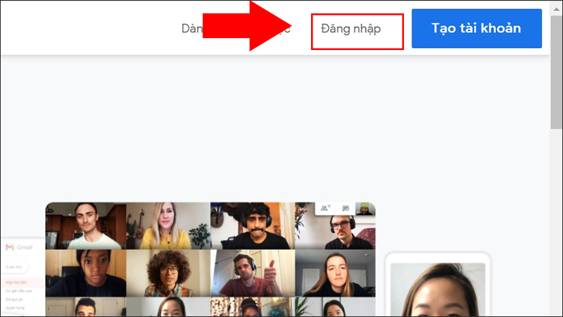 Đăng nhập vào Gmail